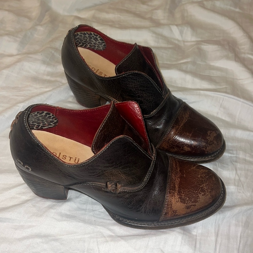 Stylish Brown Leather Women's Shoes